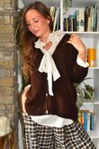 Oliver Knit Cardigan Chocolate